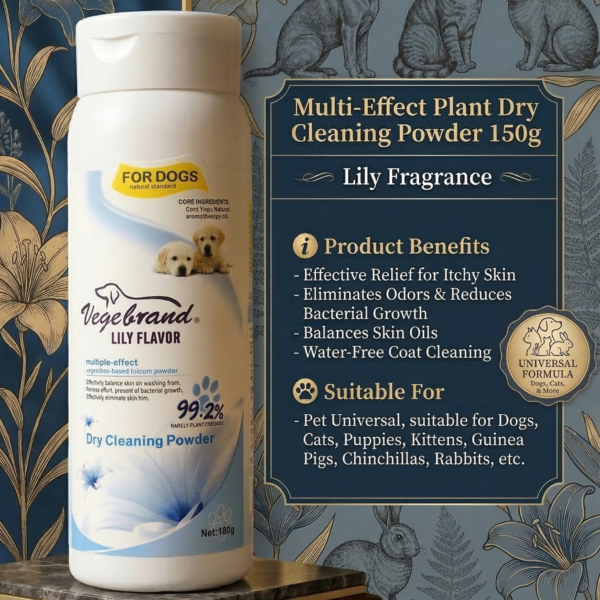 Waterless Cleaning Powder- White Lily | Elegant Purify & Soothing